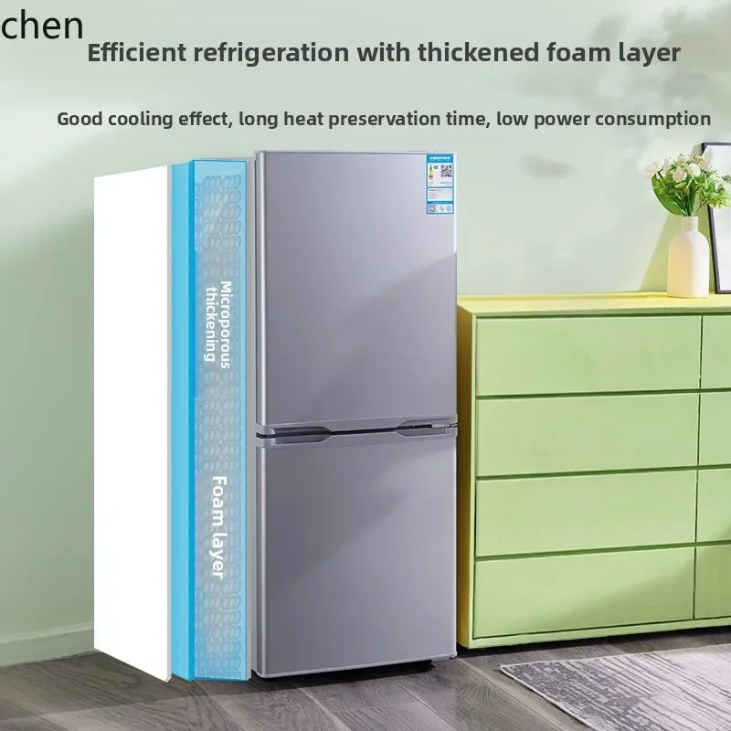 refrigerator small household double door single dormitory mini first-class energy efficiency and power saving