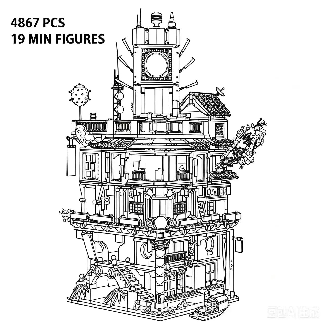 IN STOCK Compatible 5685PCS 90039 City Gardens Building Blocks Bricks 4867PCS 61034 Christmas Birthday Gift Toy X19006 06066