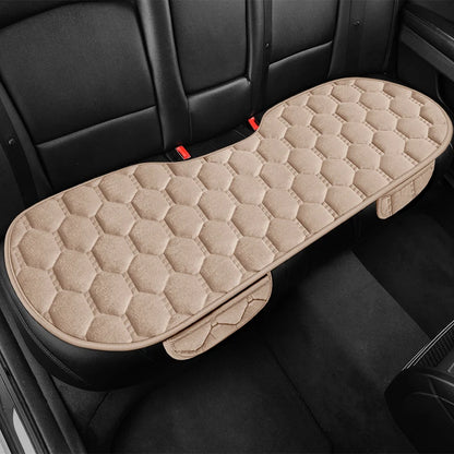 Winter Warm and Thick Velvet Car Seat Cushion Four Seasons Universal Single Seat Small Three piece Plush Warm Five Seat Anti sli