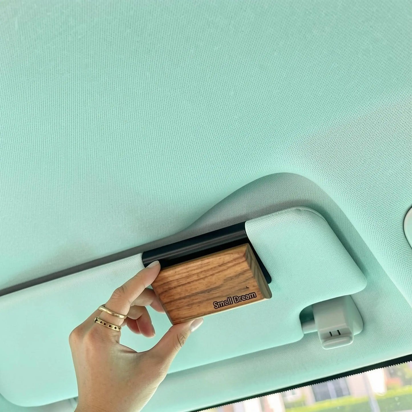Perfect Car Gift Wooden Air Freshener Block with Natural Essential Oils Refreshing Scent for Auto Interior