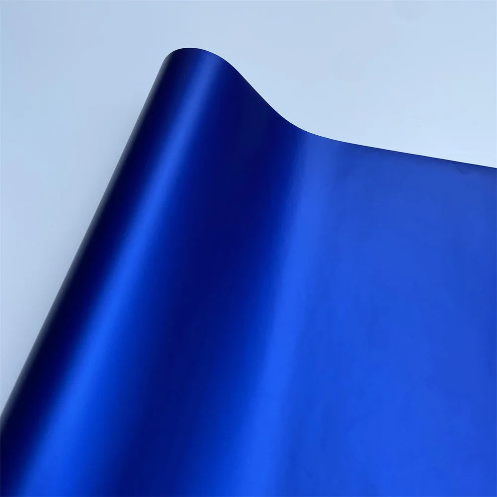 Multiple Colors Ice Metallic Matte Chrome Vinyl Car Wrap Film with Air Release Satin Car Stickers Foil