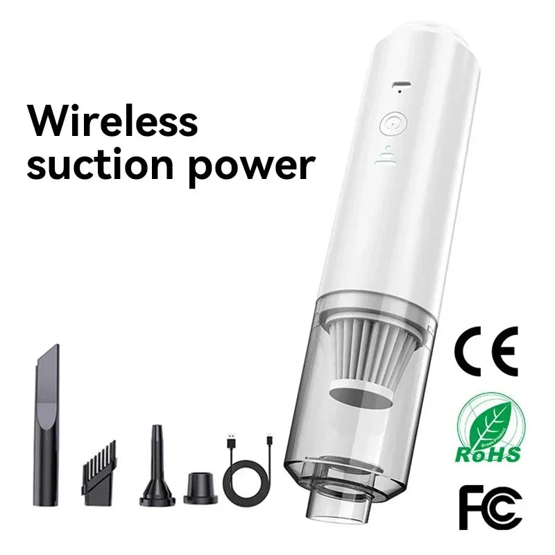 2026 New Powerful Vacuum Cleaner With No Dead Angle Smart Home Inflatable Cordless Handheld Vacuum Suction