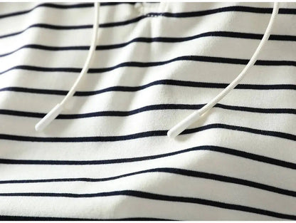 Short-sleeve Women T-shirt Summer 2026 Stylish New Trendy Loose Striped T-shirt ZF2132