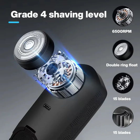 Mijia New Portable Mini Light Waterproof Electric Zao Shaver USB Rechargeable Wet Dry Painless Face Beard