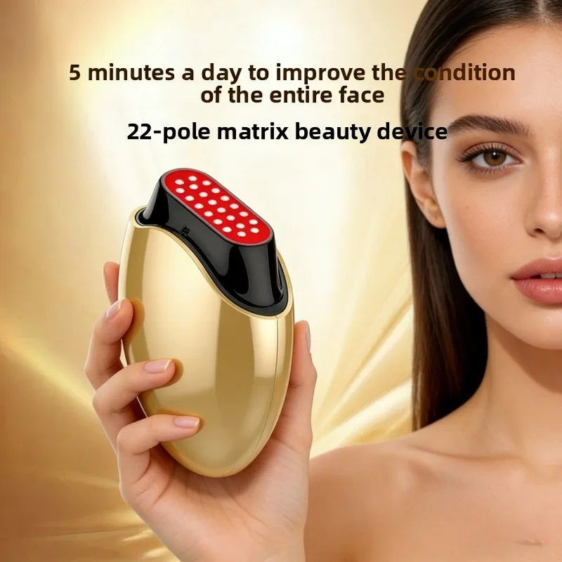 Large Iron Radio Frequency Collagen Gun RF Gold Dot Matrix Facial Lifting and Firming Ultrasonic Anti Aging Beauty Instrument