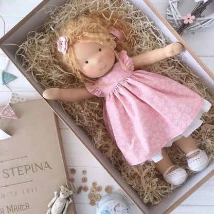 30cm New Waldorf Handmade Cotton Stuffed Plush Doll Kawaii Anime Collection Model Room Decoration Festival Gift Adults Toys