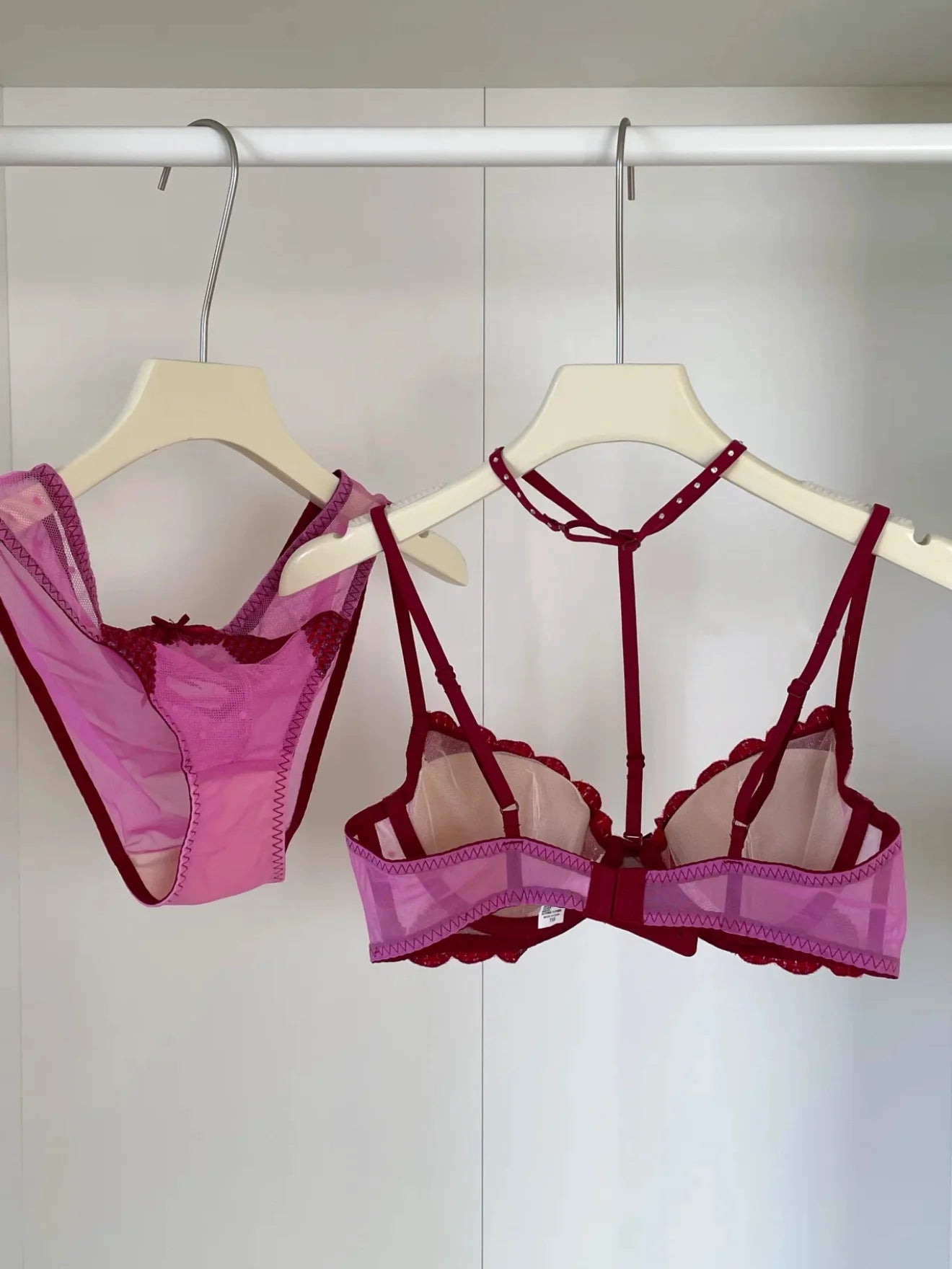 French-style Heart Embroidery Lingerie Set for Petite Women Soft Steel Cups Romantic Bra Set Hot Sale Comfortable  S-XL Hot Sale