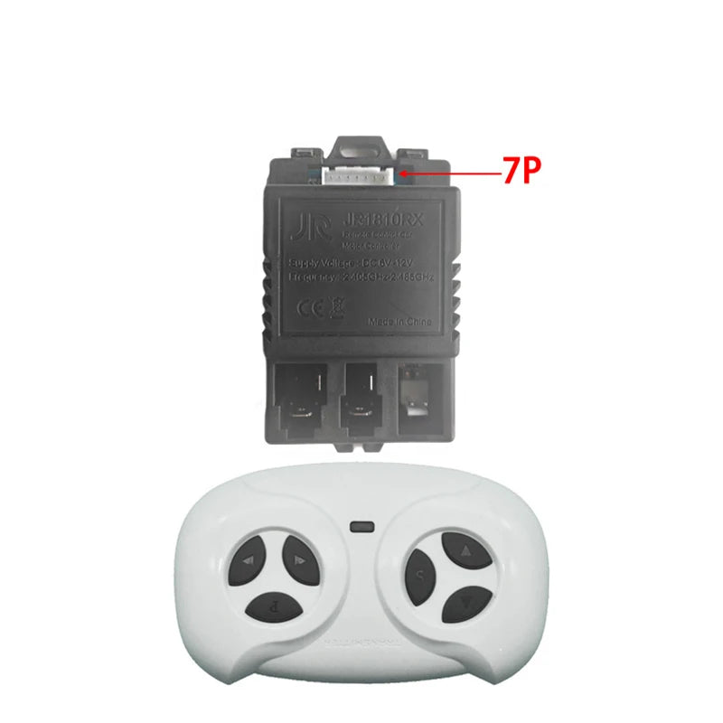 JR1858RXS 7P Children's Electric Ride on Toys Car 2.4G Bluetooth Remote Control Receiver Transmitter with Smooth Start Function
