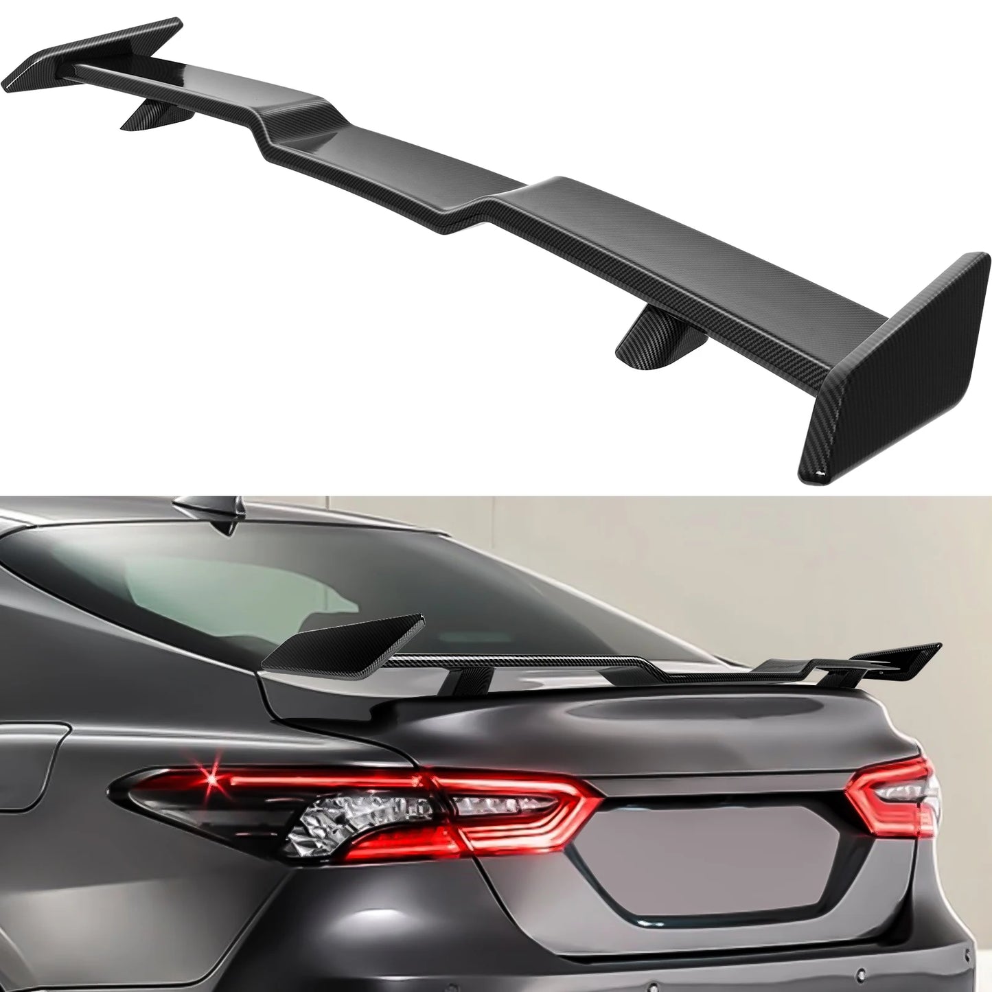 JDM TRD Style Highkick Trunk Spoiler Wing Tailgate Body Kit Accessories For 2018 19 2020 2021 2022 2023 Toyota Camry