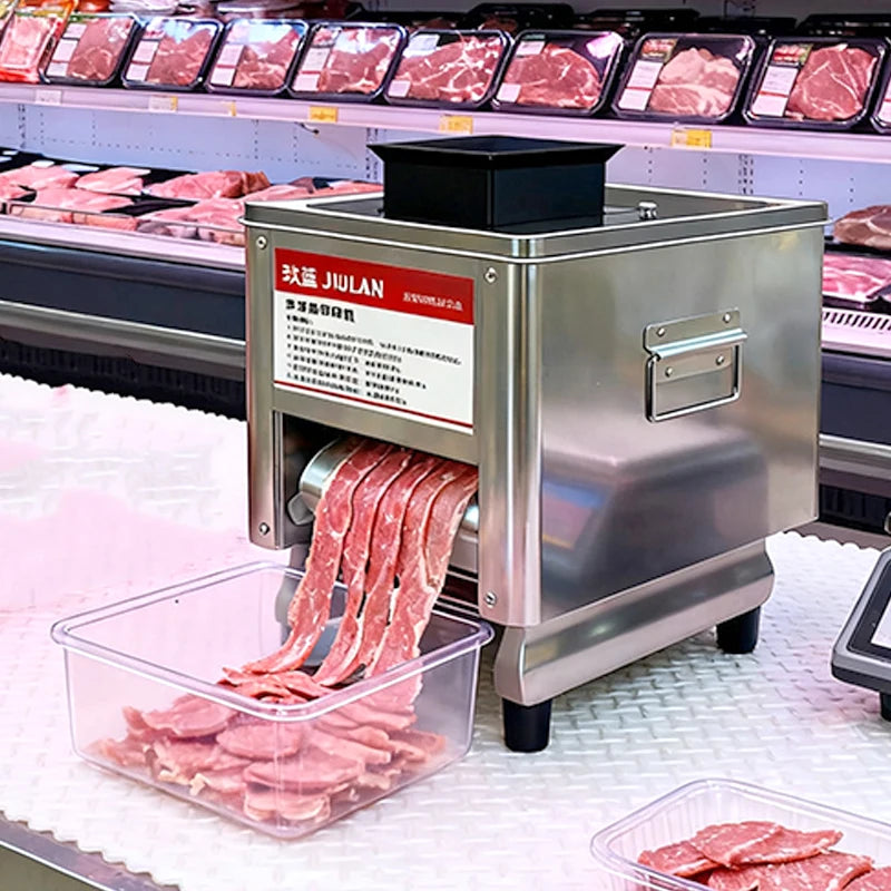 Commercial Meat Cutter Kitchen Electric Meat Mincer Slicer Dicer Shredder Automatic Meat Grinder Fish Vegetable Cutting Machine