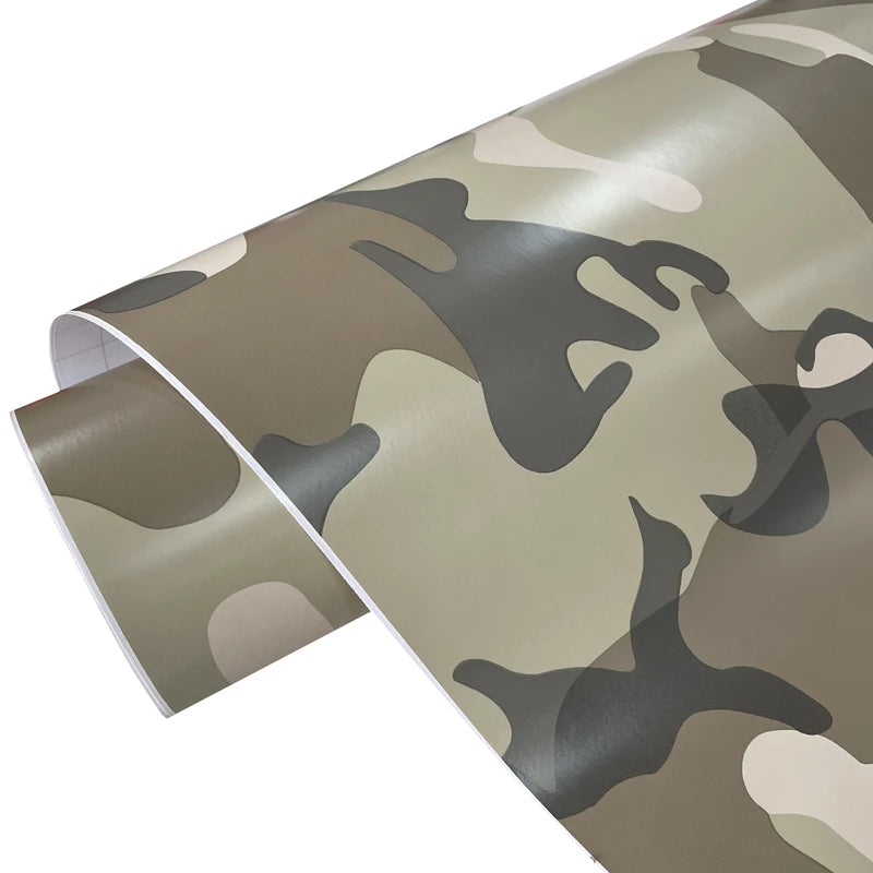 Premium Desert Camouflage Vinyl Wrap Roll Air-Release Adhesive Decal Film Sheets Car Wrapping Foil