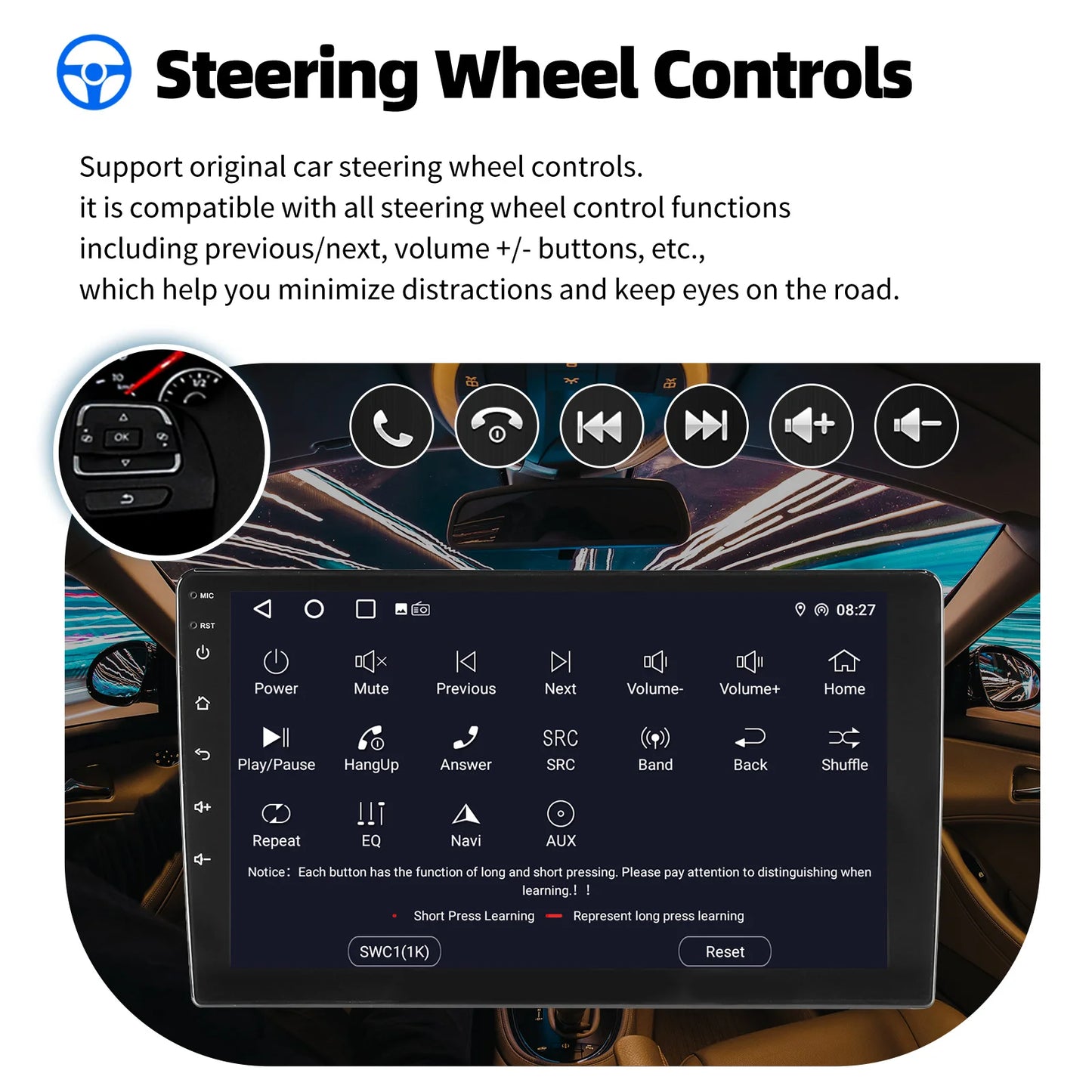 ESSGOO 7 9 10" Car Radio Android Auto Carplay Car Stereo Multimedia Player Universal WIFI GPS Autoradio Car Intelligent Systems
