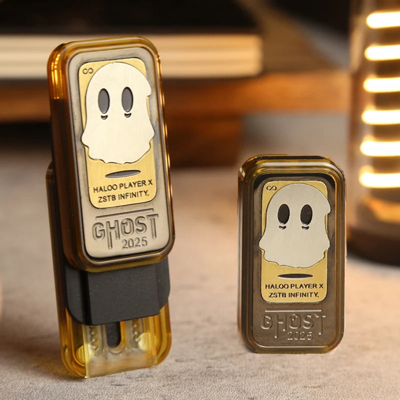 Mechanical Pei Little Ghost EDC Ultra Long Paragraph Hand Feel Dense Fingertip Push Card Decompression Toy Fidget Toy Gift
