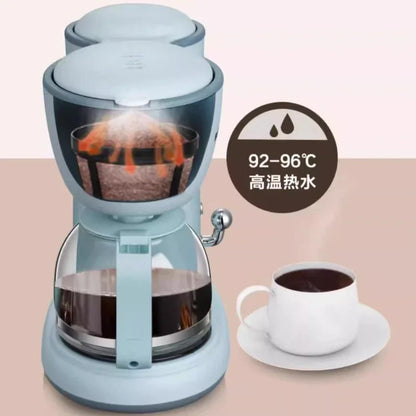 220V Drip Type Automatic Coffee Machine Home Appliance Mini Coffee Pot and Tea Maker, Dual-use кофеварка с кофемолкой الة قهوة