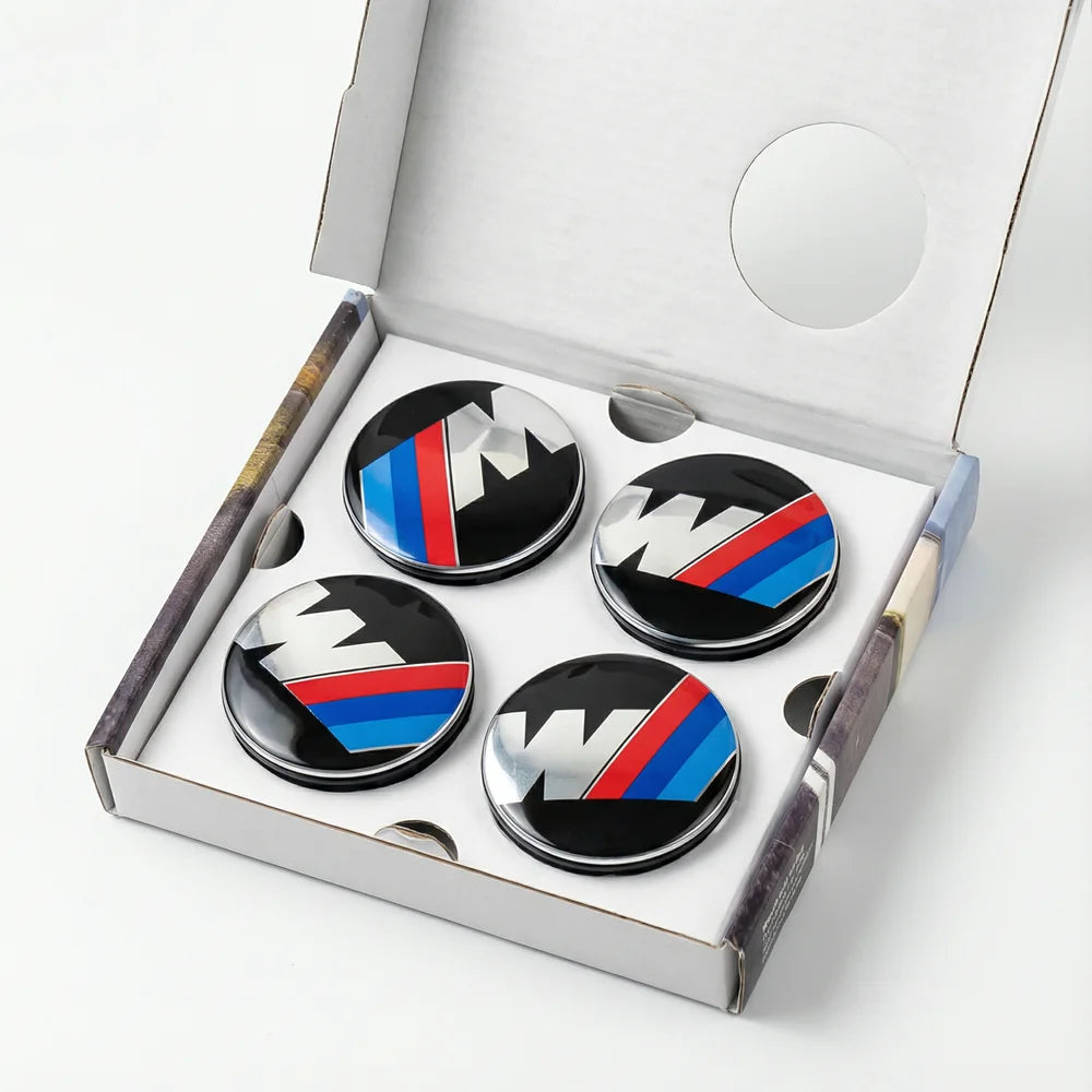 AAA 4pc 56/68mm 50th Anniversary Floating Wheel Center Caps For BMW G11 G12 G30 G31 G32 G08 G05 F46 F49 F39 F90 Auto Accessories