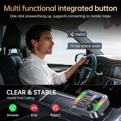 Car Bluetooth receiver 2026 latest model fast charging charger car mp3 player converter