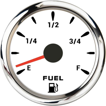 52mm Marine Boat Fuel Level Gauge 7-color backlight Digital pointer Fuel Gauge+100-500mm Fuel level sensor Digital car gauge