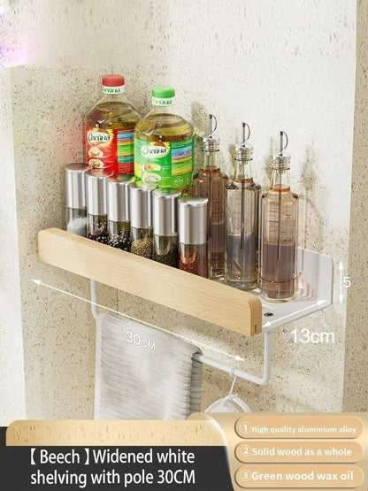 Wall-Mounted Kitchen Spice Storage Rack Multi-Functional Countertop Seasoning Storage Rack Household Multi-Layer Corner Rack