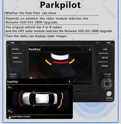 Noname 5GD035280B MIB Carplay Car Radio for VW Golf MK7 MK7.5 Passat B8 Sportvan Tiguan Bluetooth 6.5 inch Android Auto Player