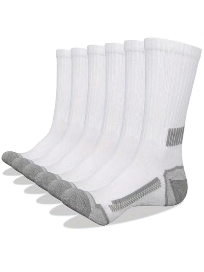 12Pairs of MEN'S Sports Socks, Sweat Absorbing, Comfortable and Breathable, Suitable for Basketball Training and Outdoor Running
