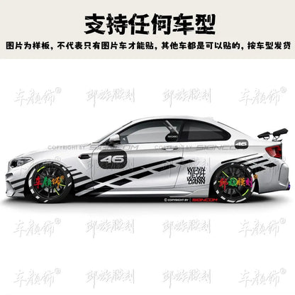 Car Vinyl stickers body decoration sporty Customized racing decals modified accessories FOR BMW 3 4 5 Series M2 M3 M4 M5