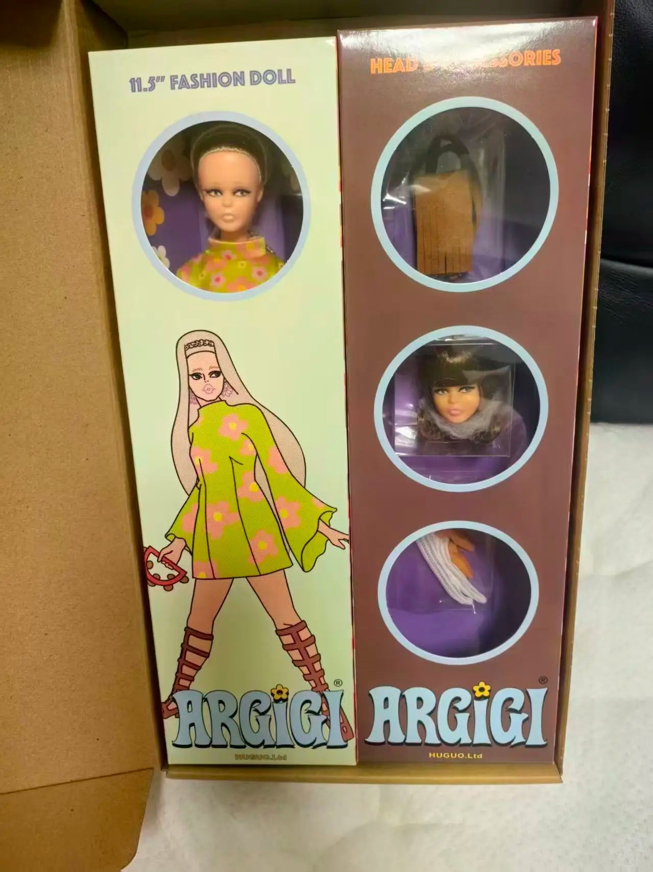 GSF ARGIGI & BRIGIGI Doll 1/6 Silver Foam& Rosewood Shimmer Fashion Doll Vintage Modern‌ Cute Girl Custom Toy Super Model