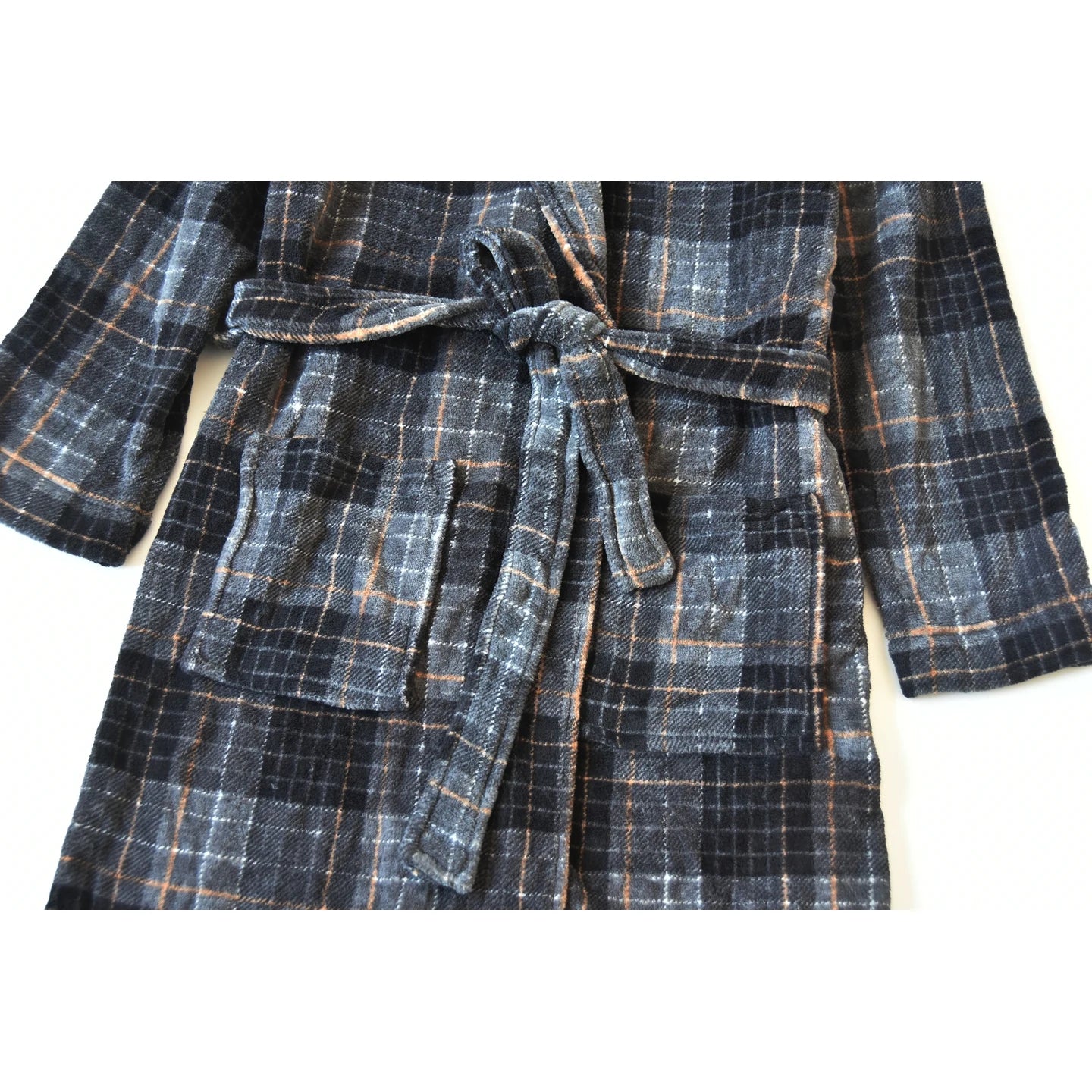 Coral Fleece Plaid Sleepwear Long Coat Style Home Clothes Robe for Men And Women Winter Warm Bathrobe Couple Pyjamas