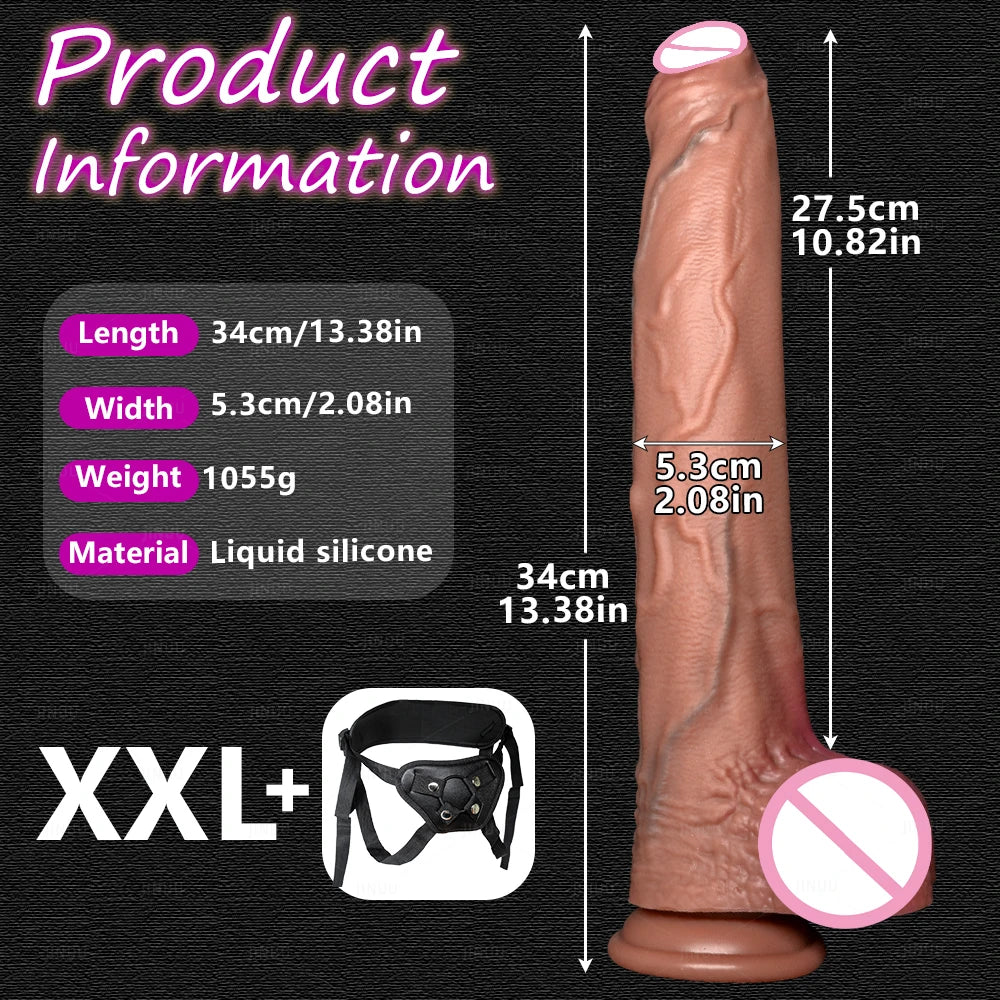 Realistic 5 Sizes Big Dildo Silicone Suction Cup Huge Penis Couples Masturbation Soft Cock Woman Man Anal Adult Sex Toy