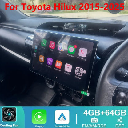 13inch For Toyota Hilux N80 2015-2025 Wireless Carplay Android Auto 4-64GB Android 13 Car Stereo Radio GPS Wifi