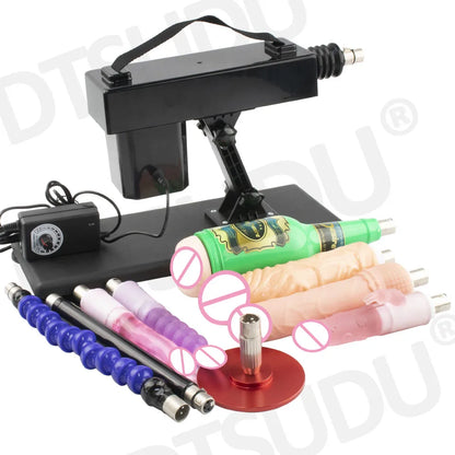 Female Sex Machine with Dildo and Masturbation Cup, Hands-Free G-Spot Clitoral Stimulation, Adult Sex Machine