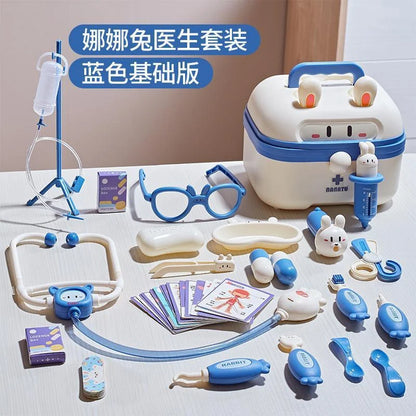 Kids Doctor Play Set Medical Kit Toys Educational Role Play Gift with Stethoscope Syringe Dentist Tools for Boys & Girls