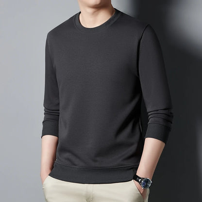 Top Quality New Brand Casual Fashion Crewneck Simple Trendy Loose Fit Pullover No Hood Hoodies Sweatshirts Mens Clothes 2025