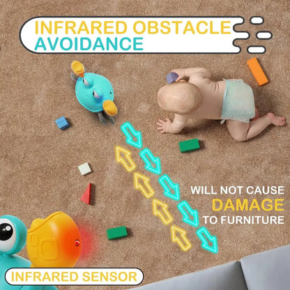 Crawling Crab Baby Toy Smart Obstacle Avoidance Crab Techno Avoid Obstacle Walking Toddler Gift