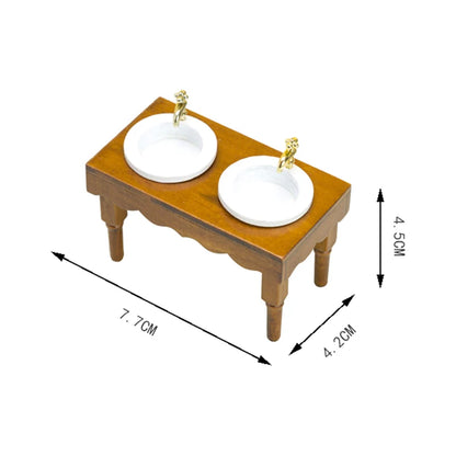 1:6 1:12 Dollhouse Miniature Wooden Bathroom Sink Cabinet Kitchen Wash Basin Drawer Furniture Model Decor Toys Accessory
