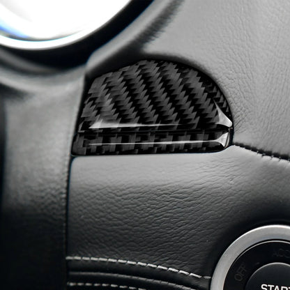 For Chrysler 300 (2011-2014) Car Center Console Gear Shift Panel Steering Wheel Cover Carbon Fiber Interior Sticker Accessories