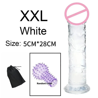 Realistic Anal Butt Plug Soft Jelly Dildo Suction Cup G Spot Anal Vaginal Masturbators Penis Dick Adult Sex Toys For Women Men