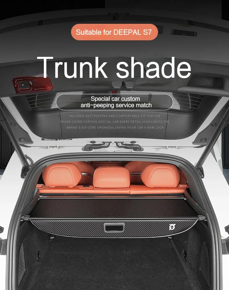 Car Trunk Curtain Covers Waterproof Shield Shade Retractable Luggage Mat Shelter Cargo Pad for Universal Car Trunk Accessories