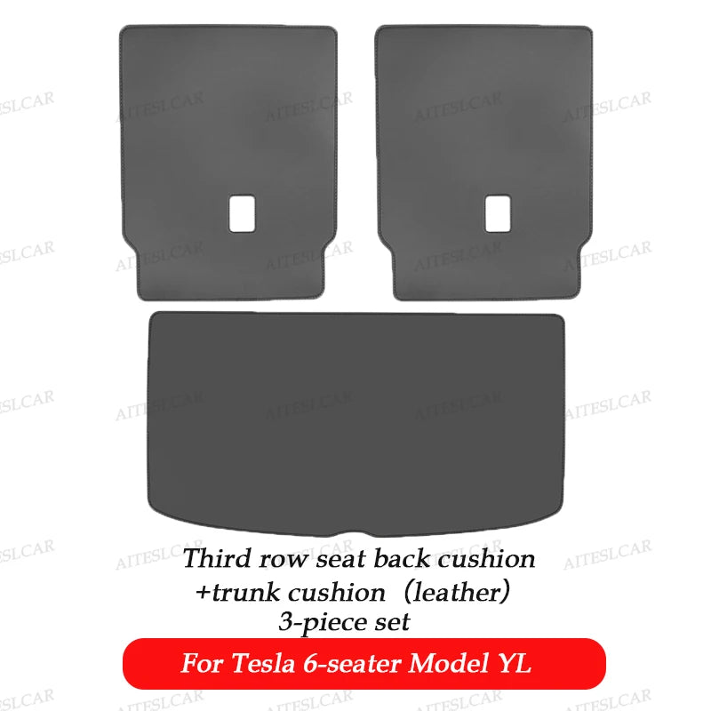For Tesla Model YL Launch Trunk Mat Full Coverage Trunk Both Side Guards Seat Backrest Protective Pad Cargo Liner Anti Dirty Mat