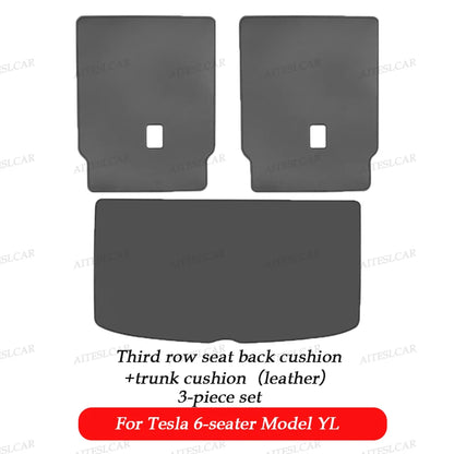 For Tesla Model YL Launch Trunk Mat Full Coverage Trunk Both Side Guards Seat Backrest Protective Pad Cargo Liner Anti Dirty Mat