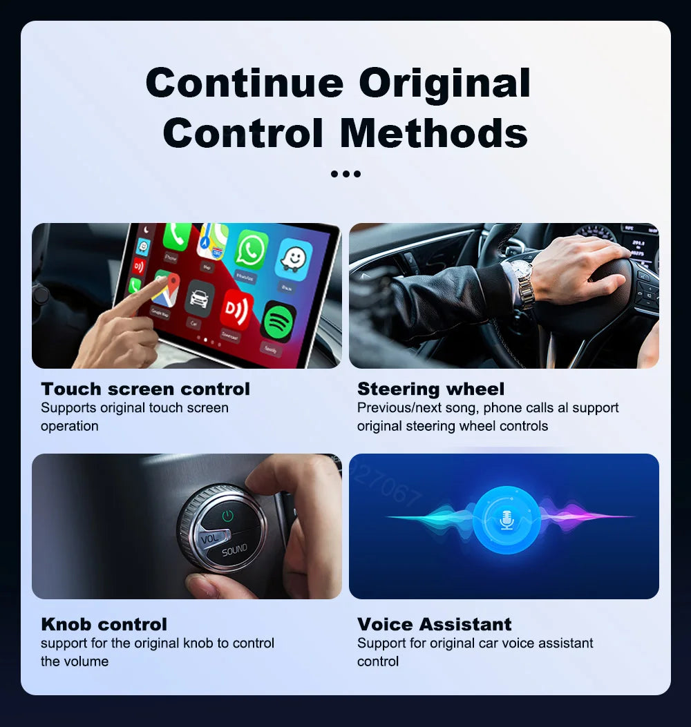 CarlinKit Mini Ultra 3 Wireless CarPlay & Android Auto Adapter Wired To Wireless USB Dongle Plug and Play Fast Auto Connection