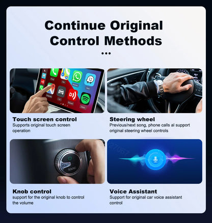 CarlinKit Mini Ultra 3 Wireless CarPlay & Android Auto Adapter Wired To Wireless USB Dongle Plug and Play Fast Auto Connection