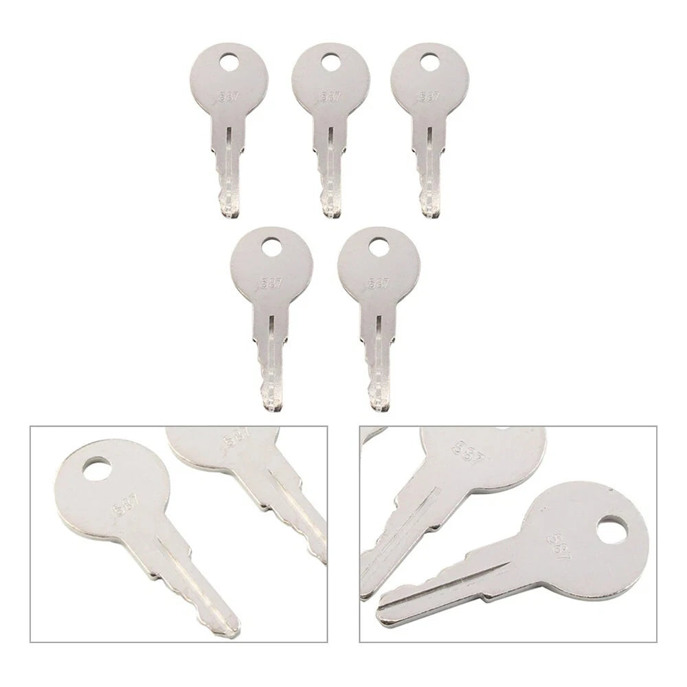 1/5/10/30/50PCS 587 Key For JLG Heavy Construction Equipment 7012587 Ignition Starter Key 587 ELI80-0106