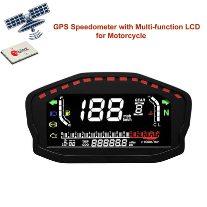 AD Universal RPM Motorcycle Meter GPS Speedometer Digital Odometer Electric Injection Carburetor Instrument Multi-function Trip