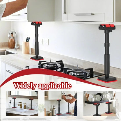 New Upgraded 19-46cm Pulley Support Adjustable Roller Jacks for Bathroom Cabinet Install Construction Lifting Fix Auxiliary Tool