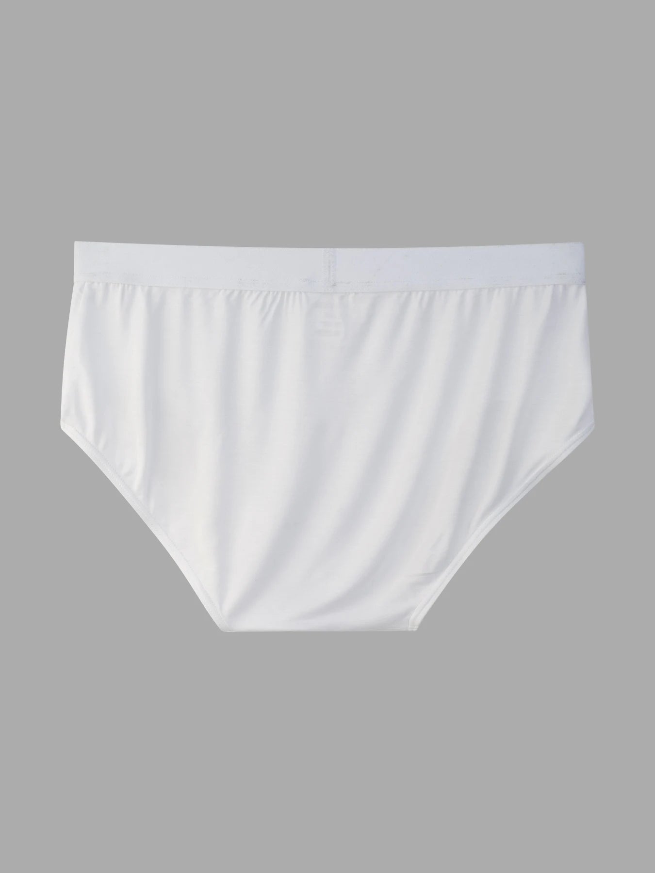 4Pcs Pure White Elastic Brand Underwear Casual Home Men's Briefs