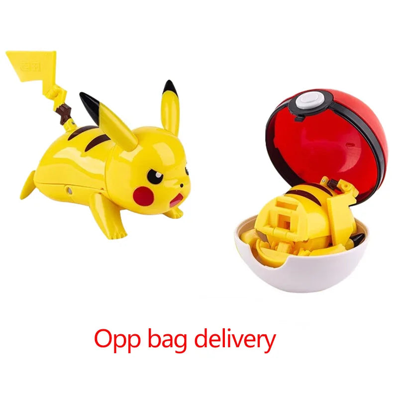 Hot Pokemon Figure Greninja Lucario Pokeball Gyarados Pikachu Dragonite Gengar Mew Venusaur Elf Poke Ball Toy Kids Birthday Gift