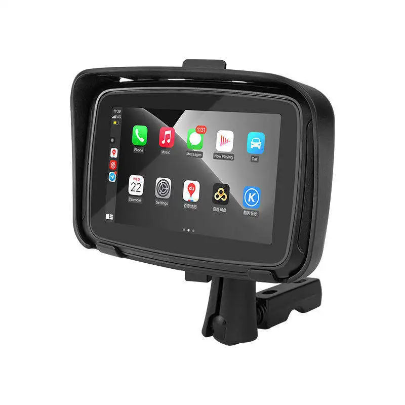 Car Motorcycle GPS Navigation Support Wireless Apple Carplay Android Auto CarPlay Screen Motorcycle GPS IPX7 Waterproof Monitor