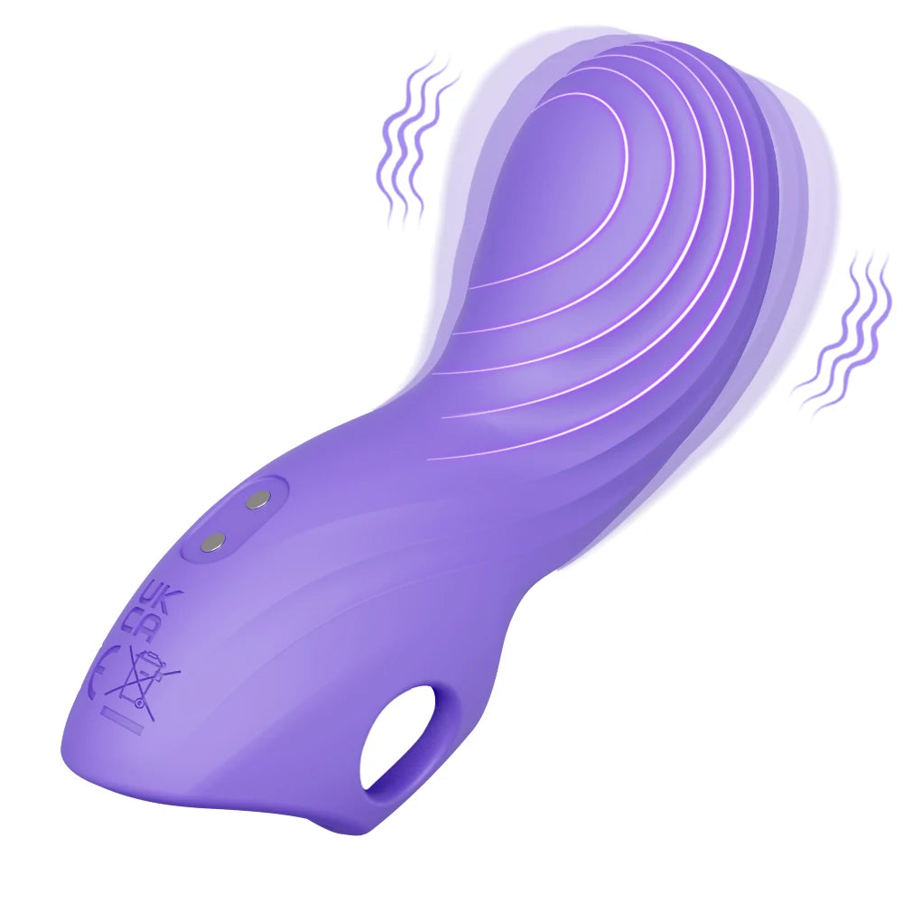 Finger Vibrator for Women Heating Vagina Vibrator Clitoris Nipples Stimulator Female Masturbator Interaction Sex Toy for Couples