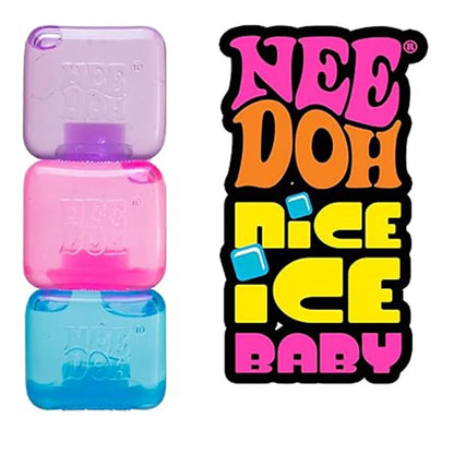 Schylling NeeDoh Solid Cube Sensory Squeeze Toy Stress Relief Anxiety Reliever Squishy Stress Buster for Sensory Needs