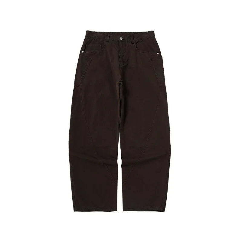 Custom LOGO Men's Scimitar Cargo Pants 2025 Winter 100% Cotton American Vintage BoxyFit Slacks